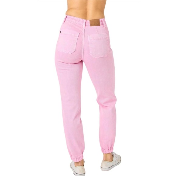 Judy Blue Pink Drawstring Jeans | Size 5/27 - Picture 2 of 9